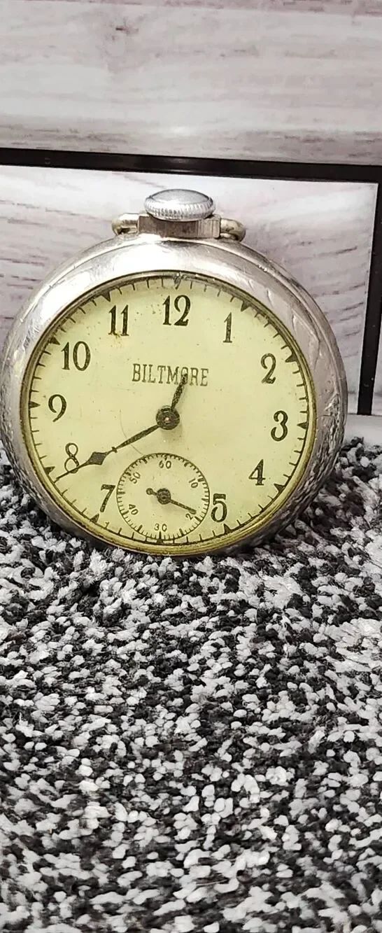 Vintage Biltmore pocket watch #A88